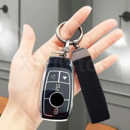 Auto Keyless Shell Fob Bag Car Key Case Cover For Mercedes Benz GLC CLE CLA GLB GLS W177 W205 W213 W222 X167 AMG A C E S G Class