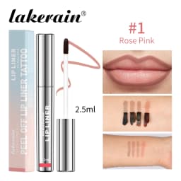 4 Colors Peel Off Lip Liner Waterproof Transfer-proof Lipstic Tattoo Waterproof Long Lasting Matte Velvet Lip Tint Sexy Red Cont