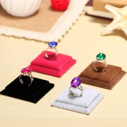 Velvet Ring Display Storage Rack, Jewelry Display Props Counter Showcase, Ring Holder, Single Ring Jewelry Stand
