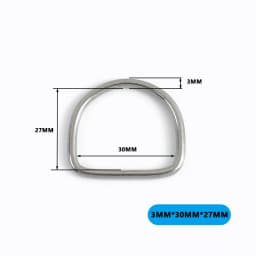 2/5/10Pcs 304# Stainless Steel D Ring Bag Strap Buckle Dog Collar Loop Clasp Webbing Backpack Belt Hook Buckles DIY Accessories