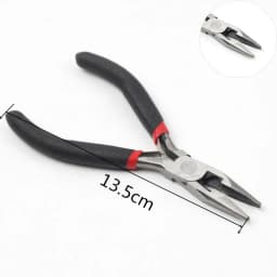 Black Handle Long Nose Mini Pliers Round Flat Long Nose Bent Nose Pliers For Jewellery Making Diy Crafts Necklace Bracelet Tools