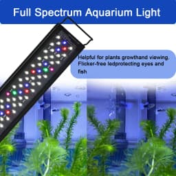 12-30 Inch Fish Tank Full Spectrum LED Light with Timing and Memory Function, Aquarium Plant Growth Light 100-240V