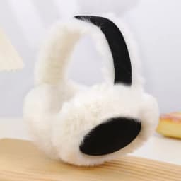 Women Suede Plush Earmuffs Wool Solid Plush Warm Outdoor Skiing Cycling Windproof Cold-Proo Winter Fluffy Ear Muffs Earflap