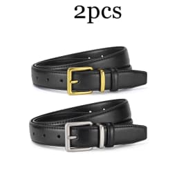 1-2pcs Simple Pin Buckle Soft Women's Belt Trendy Match Skirt Wide-leg Trousers Belt Fashionable Women's Clothing Accessories