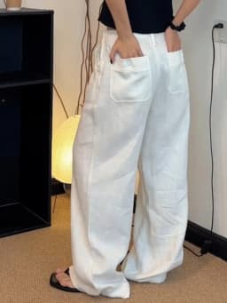 White Linen Pants Women Summer Thin Cotton Linen Loose Casual Wide Leg Pants Mosquito Proof Long Trousers High Waist Pants