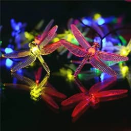 1PC 10 LED Dragonfly Fairy Lamp Battery Powered For Home Garden Wedding Party Decor