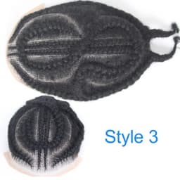 8 Cornrow Braids Afro Braids Male Hair Prosthesis V Eight Strand Braids Toupee for Men and Women Breathable Full Lace Human Hair