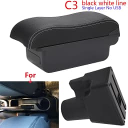 For Kia Picanto Armrest Box For Kia Picanto 3X-Line Car Armrest Curved Surface leather Simple installation Storage box Interior