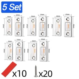 Strong Magnetic Cabinet Catches Ultra-Thin Door Magnets Stops Invisible Adhesive Drawer Magnet Catch for Kitchen Closet Closer