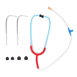 4 Color Binaural Hearing Aid Stethoscope Reduces Noise Medical Headphones Auditions Detection Hearing Aid Auxiliary Health Tools