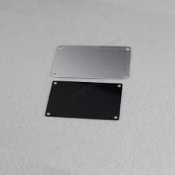 10pcs Black Blue Pad Printing Baking Paint Aluminum Sheet Steel Plate Processing Custom Blank Mirror Laser Engraving Marking