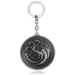 Dragon House Keychain Targaryen Dragon Shape Keyring for Fan Collection Accessories Friends Gift
