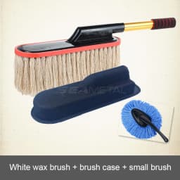 SEAMETAL Microfiber Car Duster Suit Adjustable Telescopic Car Cleaning Dusts Mop Bristles Brushes for Car Wash Accessories