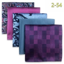 5 Pack Mens Suit Pocket Square Handkerchief Set Various Hanky Lot Classic Gentlemen Wedding Gift Accessories Large Dropshipping