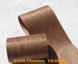 0.2-0.25mm Natural Thin Wood Veneer Roll White Oak Black Walnut Ebony Furniture Decorative Surface Board Panel Veener