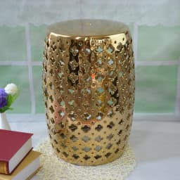 European silver ceramic drum porcelain shoe changing ceramic pier guzheng bathroom stool, ottoman ed