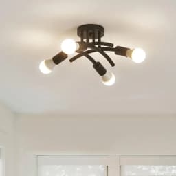 Retro-Style Wrought Iron Pipe Pendant Light, Industrial Art Pendant Lamp for Modern Living Room and Bedroom Lighting Decor