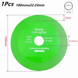 100/115/125mm Glass Cutting Blade Ceramic Tile Jade Crystal Wine Bottle Grinding Diamond Ultra-Thin Saw Blade Glass Cutting Blad