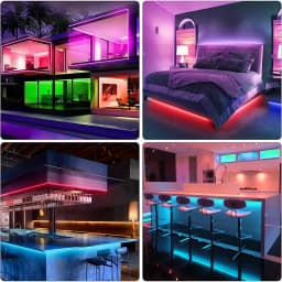 1-20M Led Light Strip with USB Plug 5050 Multicolor RGB TV Background Light Bar Game Room Family Party Decoration Night Light