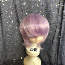 Doll's Wig for 1/3 1/4 1/6 1/8 Male Female Bjd Doll Wolf Tail Type Short Hair Diy Girl Toys Dress Up Doll Accessories, No Doll