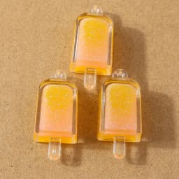 10pcs 34*15mm Resin 3D Simulation Ice Cream Charms Pendant for Earrings Necklace DIY Jewelry Making Accessories Supplies