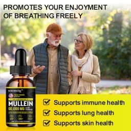 Mullein Leaf Drops - Powerful Mullein for Immune Support,Detox & Respiratory Support,Organic Cleanse Supplement