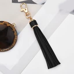 High Quality Soft Pu Leather Tassel Keychain With Buckle Harajuku Schoolbag Pendant Bag Accessories Bag Pendant For Bags Handbag