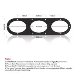 2pcs Rear Bumper Diffuser For Universal Car Rear Bumper Air Diversion Diffuser Panel BX100863