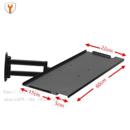 Racing emulator aluminum bracket special plate wall-mounted telescopic adjustment handle wireless mouse rotating keyboard holder