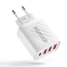 48W USB Charger QC3.0 Type C PD Fast Charging For IPhone14 Samsung Huawei Xiaomi Mobile Phone EU/US/UK Plug Wall Charger Adapter
