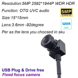 4K 8MP 4MP 1080P IMX179 Full HD WDR USB Camera Module MJPEG 30fps High Speed Mini CCTV Linux UVC Android Webcam Surveillance Cam
