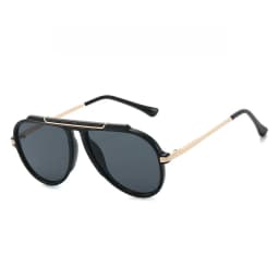 Luxury Brand Retro Oversized Big Frame Women Sunglasses Gradient Tea Color Oval Pilot Shades UV400 Cool Men Vacation Sun Glasses