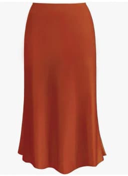 Spring Summer Women's Clothing New Style Silky Texture Forged Surface Acetic Acid Hanging High Waist Fish Tail Half Skirt Women