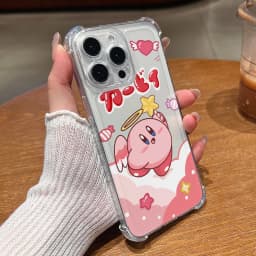 Pink K-Kirbys Phone Case for Samsung Galaxy S26 S25 S24 S23 S22 S21 S20 FE Ultra Plus 5G Soft Anti Drop Cover