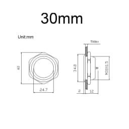 Electric Waterproof Power 12v Led Light Momentary Short Mini Push Button Switch Pressure Switches Car Computer Accessories