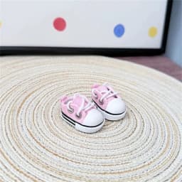 3.5cm Doll Canvas Shoes Leather Shoes For 15 17 cm For Labubu Doll Mini 1/6 BJD OB27 10cm Cotton Doll Clothing Outfit Accessory