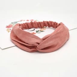 Vintage Suede Soft Cross Knot Elastic Headband for Women Girls Summer Soild Color Turban Bandanas Hair Bands Hair Accessories