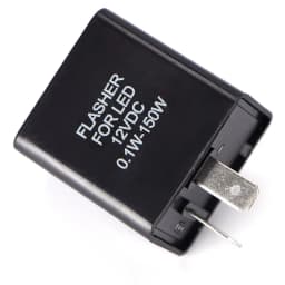 Led Turn Signal Flasher Relay 12V 2Pin Motorcycle Blinker Adjustable Automatic Protection Flasher Relay Turn Signal Indicator