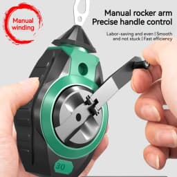 DGEV Line Box Woodworking Marking Gauge Construction Site Line Laying Tool Drop-Resistant Line Marking Tool 30m Line Quick Retra