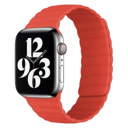 44mm Silicone Loop Strap for Apple Watch 7 45mm 41mm 38mm 42mm Watchband Original Magnetic Bracelet IWatch Seires SE 7 6 5 Strap