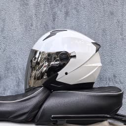 ORZ motorcycle helmet, half face, double mirror, all season men's and women's fashion, half helmet, all season universal