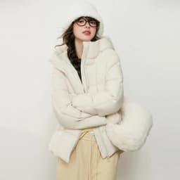 LOUISYAO 90% Duck Down Three Proof Jacket Women 2025 Winter Minimalist Hooded Thickened Premium Warm Outerwear Coat