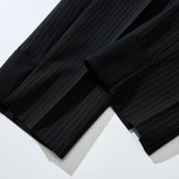 Black Suit Pants with Fine Stripes, Workwear-inspired Men's Casual Trousers, Ankle-Length Pants. 2026-2027