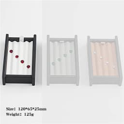 Wholesale large multi-digit gem storage box diamond display box V Groove colorful gems Box PortableGem Display Tray with Lid