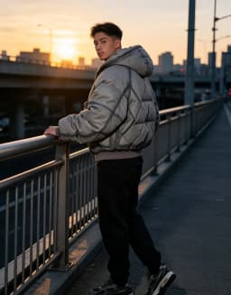 Vintage Goth Men Washed Gradient Bomber Jacket Oversized Hooded Padded Coat Y2K Loose Cropped Outerwear Winter Streetwear Jacket