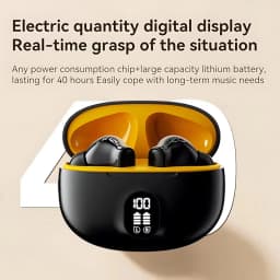 Mini Slim TWS Wireless Bluetooth Earbuds Noise Isolation Long Playtime Battery Built-In Mic for Hands-Free Calls Music Streaming