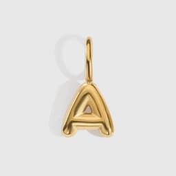 EMANCO Stainless Steel 3D Bubble Alphabet Charms Minimalist Style Letter Elements DIY Necklace Bracelet Jewelry Making