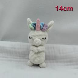 Handmade Kid Room Deco Stuffed Plush Toy Animal Amigurumi Handcrafts Kids Gifts Soft Fox Cow Lamb Birthday Sleeping Dolls