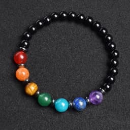 7 Chakra Bracelet Natural Gem Stone Beads Bangle Women Crystal Healing Anxiety Jewellery Mandala Yoga Meditation Bracelets Gift