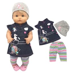 Nenuco Doll Jacket Set for 40cm Baby Dolls Clothes Toys Wear Children Girl Gifts